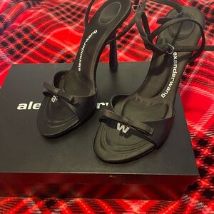 Alexander Wang Black Strappy Heels